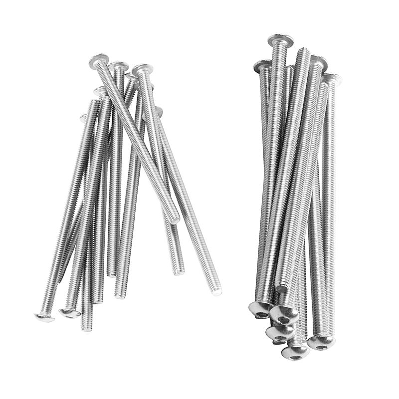 20 Pcs Stainless Steel Button Head Screw, Hex Socket Bolts Type:M4/4Mm - 10 Pcs M4X75Mm & 10 Pcs M4X80Mm