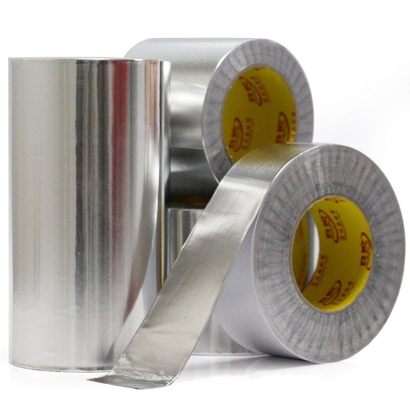 Aluminum Foil Self Adhesive Tape Super Fix Thickened Adhesive Tape High Temperature Sealed Stick Waterproof Hood Sealing Tape
