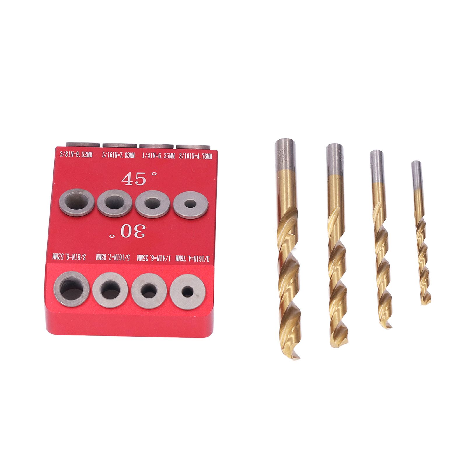 Hole Locator Drilling Kit Multi Angle Pocket Holes Doweling Jig Punch