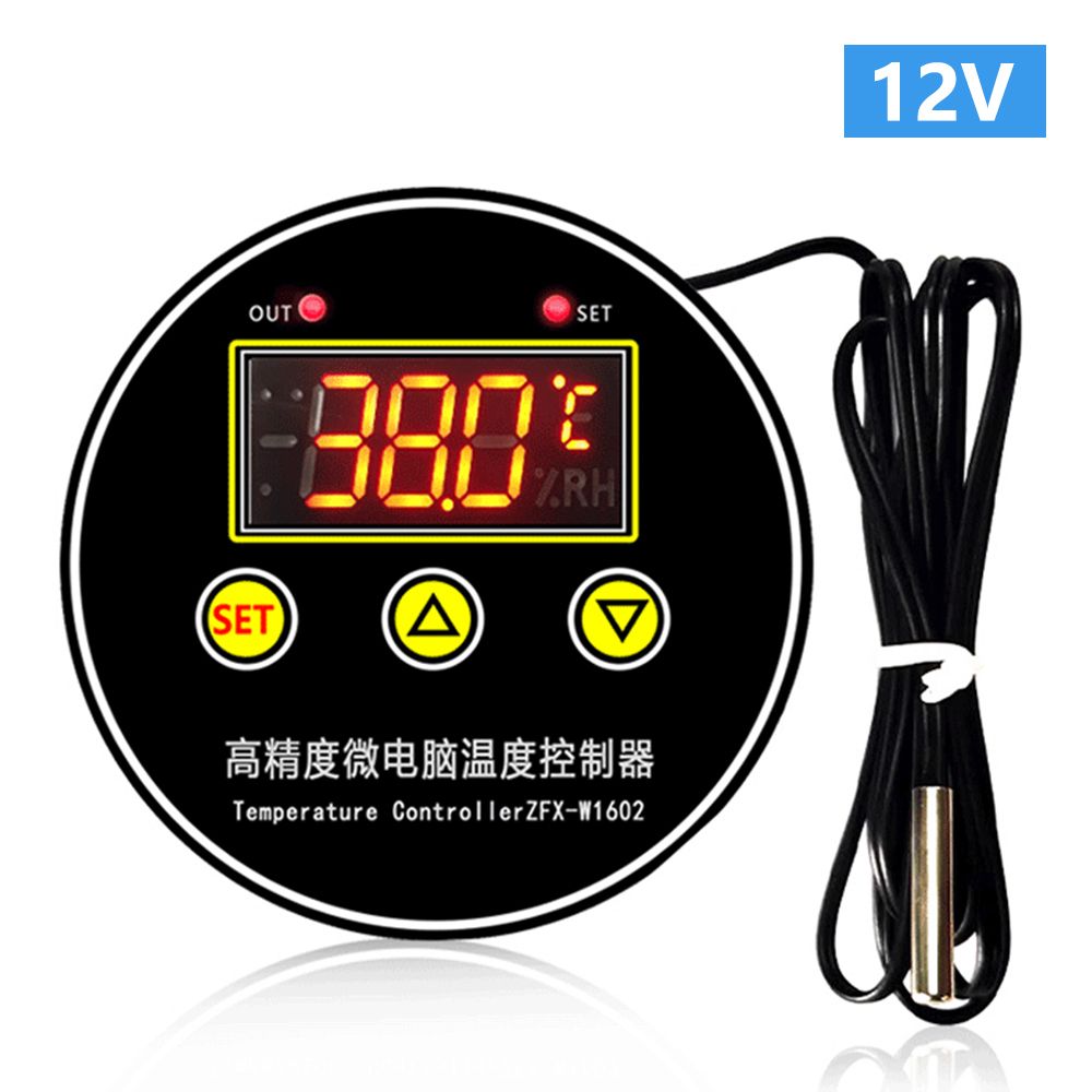 ZFX-W1602 Digital Temperature Controller Intelligent Heating Cooling NTC Sensor Temp Control Thermostat Switch for Freezer Fridge Hatching