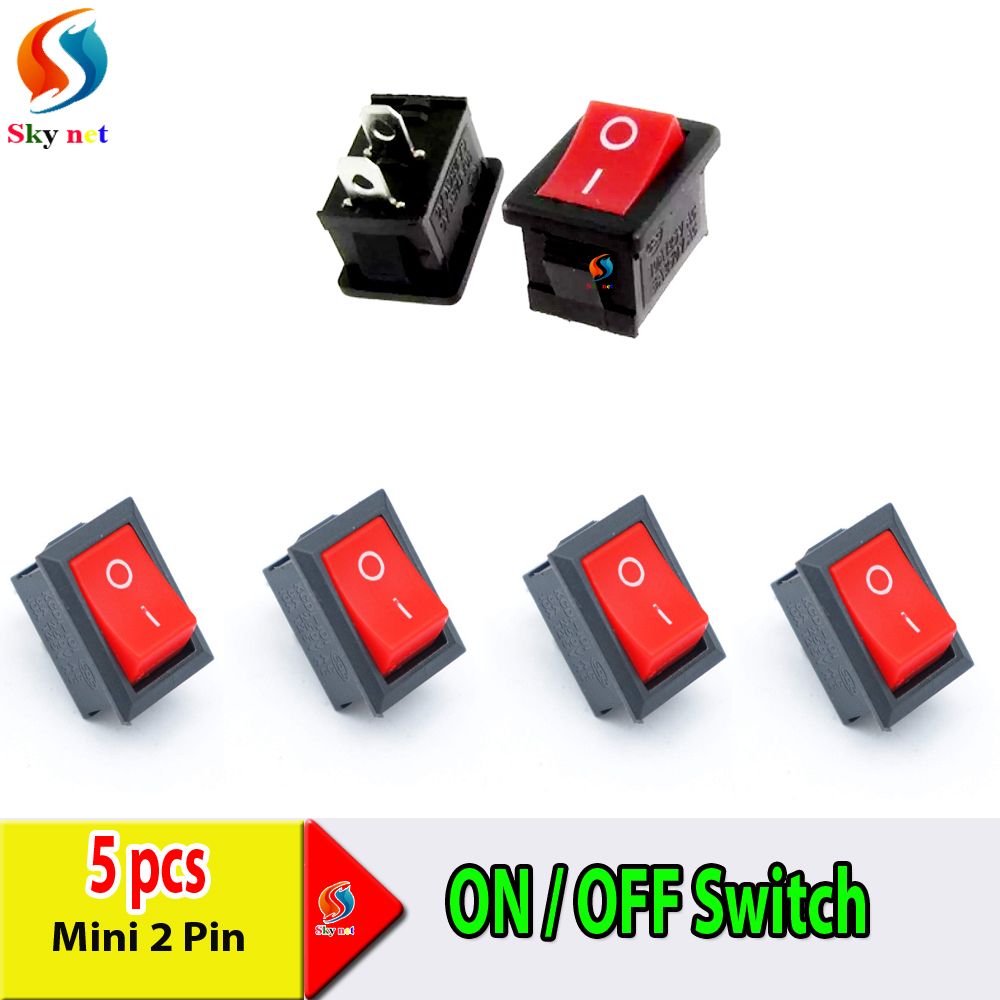 5 Pc  Electronics Mini 2 Pin SPST on/OFF Switch for Electronic Circuit PCB for Project or Experiment