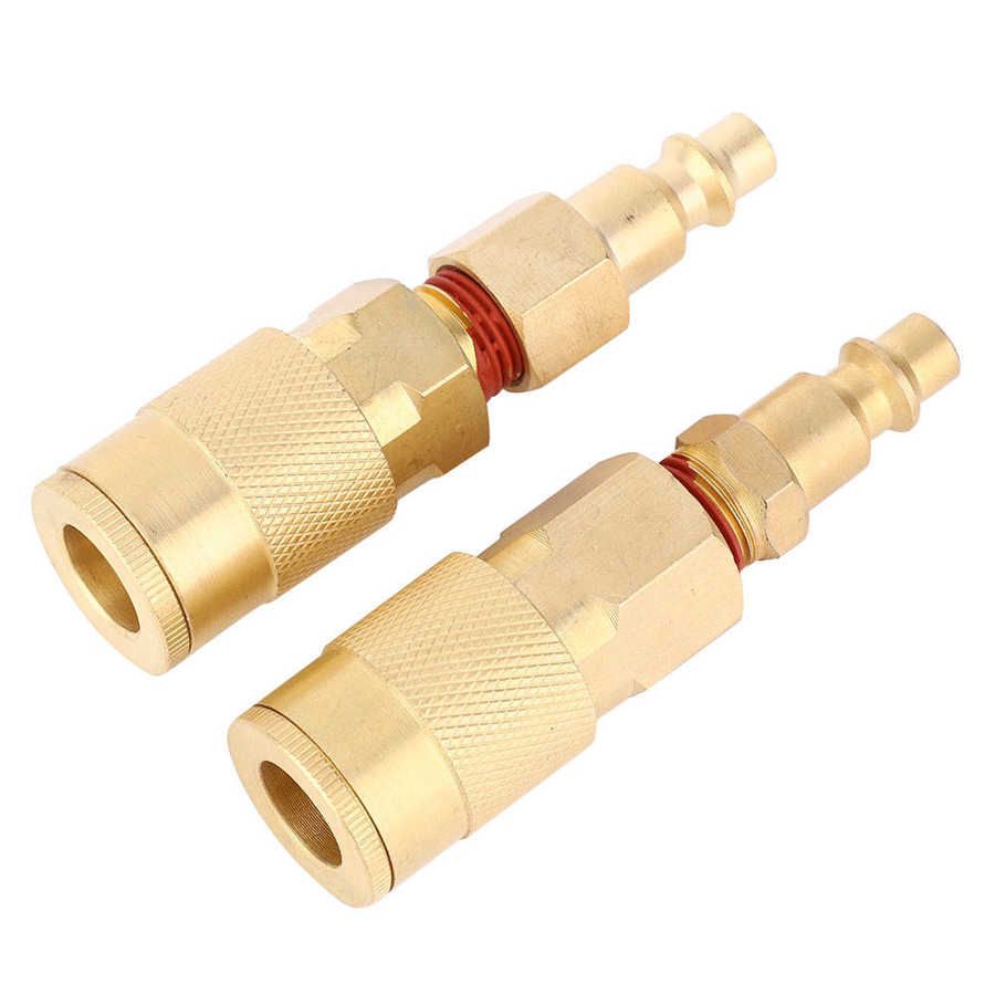 Pneumatic Fitting 12pcs 1/4 Inch NPT Air Hose Connector Quick Release Male Female Coupler