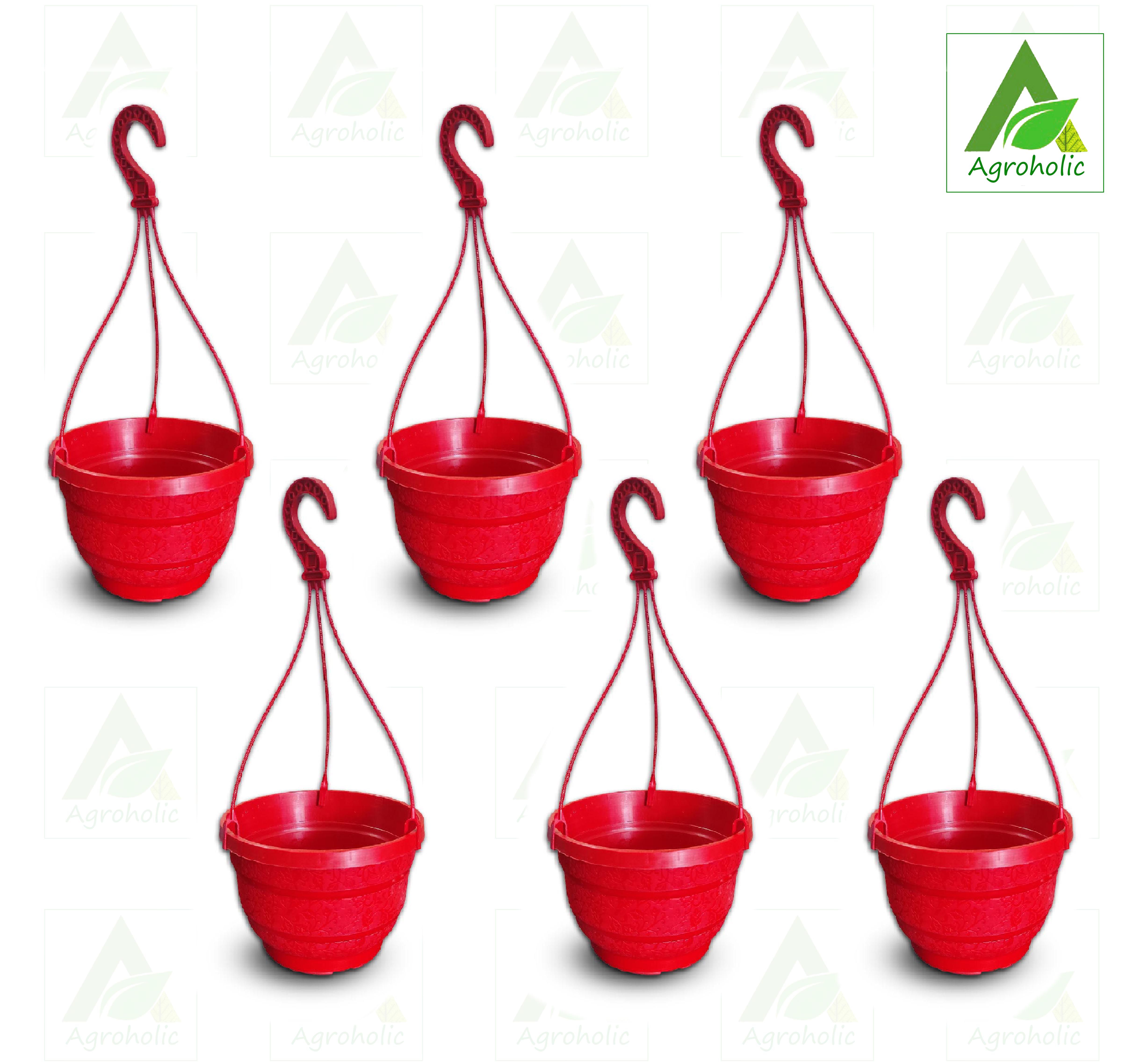 7 Inch Hanging Planter - 6 pcs