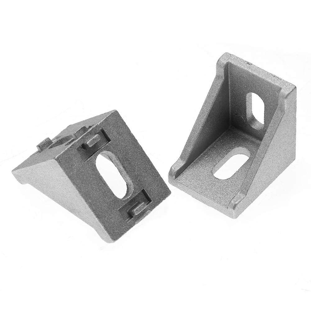 20Pcs 4040 Aluminum Corner Brackets Corner Fitting Angle 40 X 35 Connector Fastener For 4040 Industrial Aluminum Profile