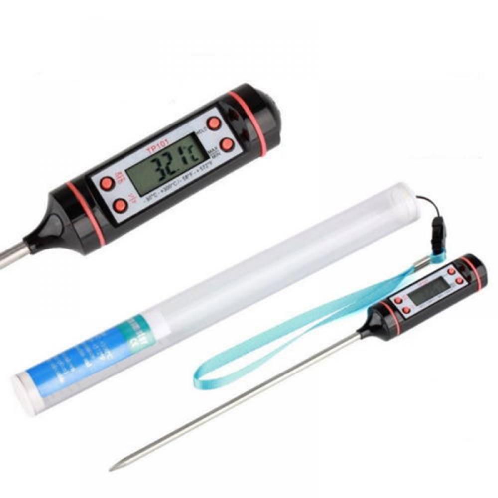 Kitchen Digital Bbq Food Thermometer Cooking Probe Electronic Tature Meter Gauge Tool Cake Candy Fry Grill Dining Household
