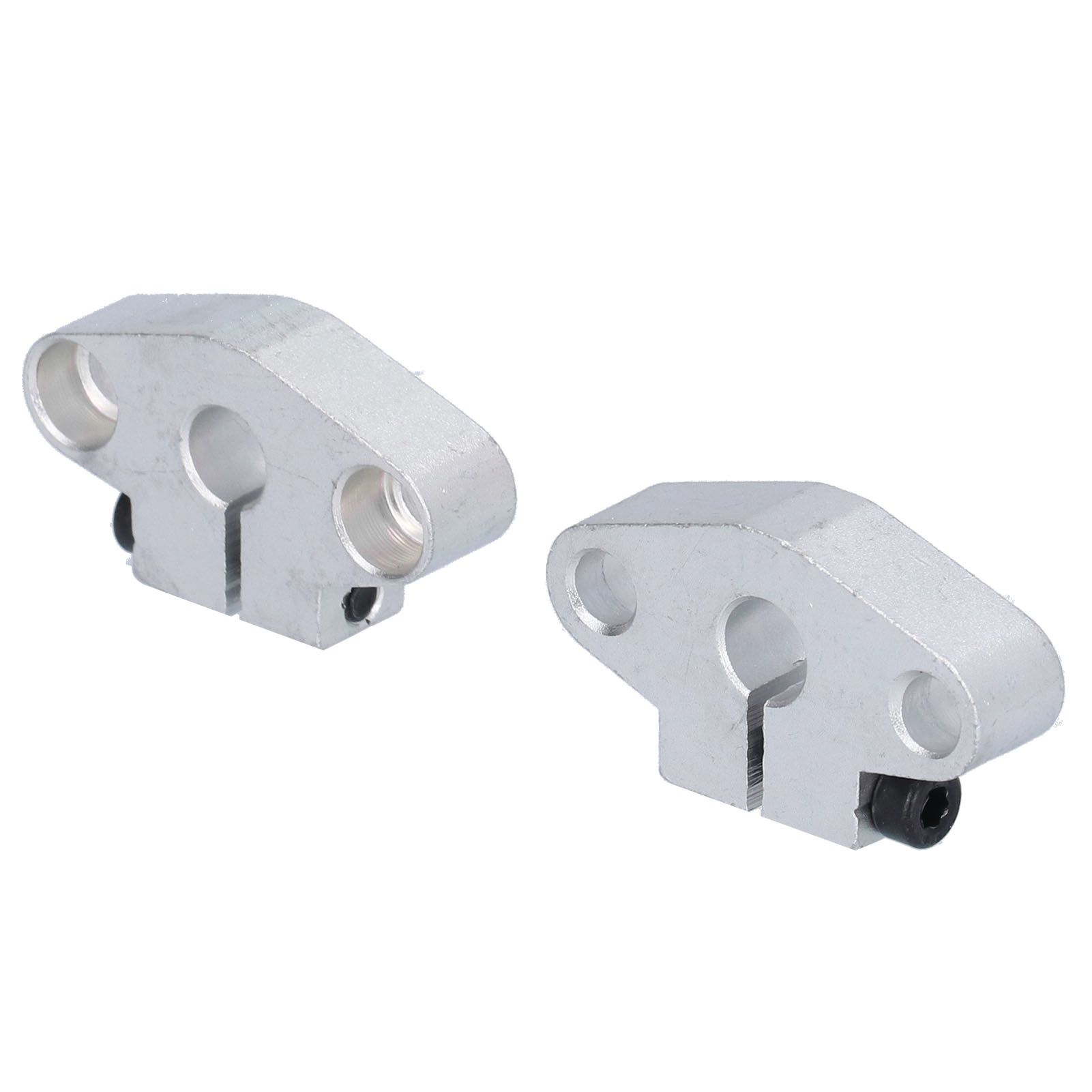 2Pcs Linear Rail Shaft Support Flange Mount Horizontal Bracket For CNC ZOK