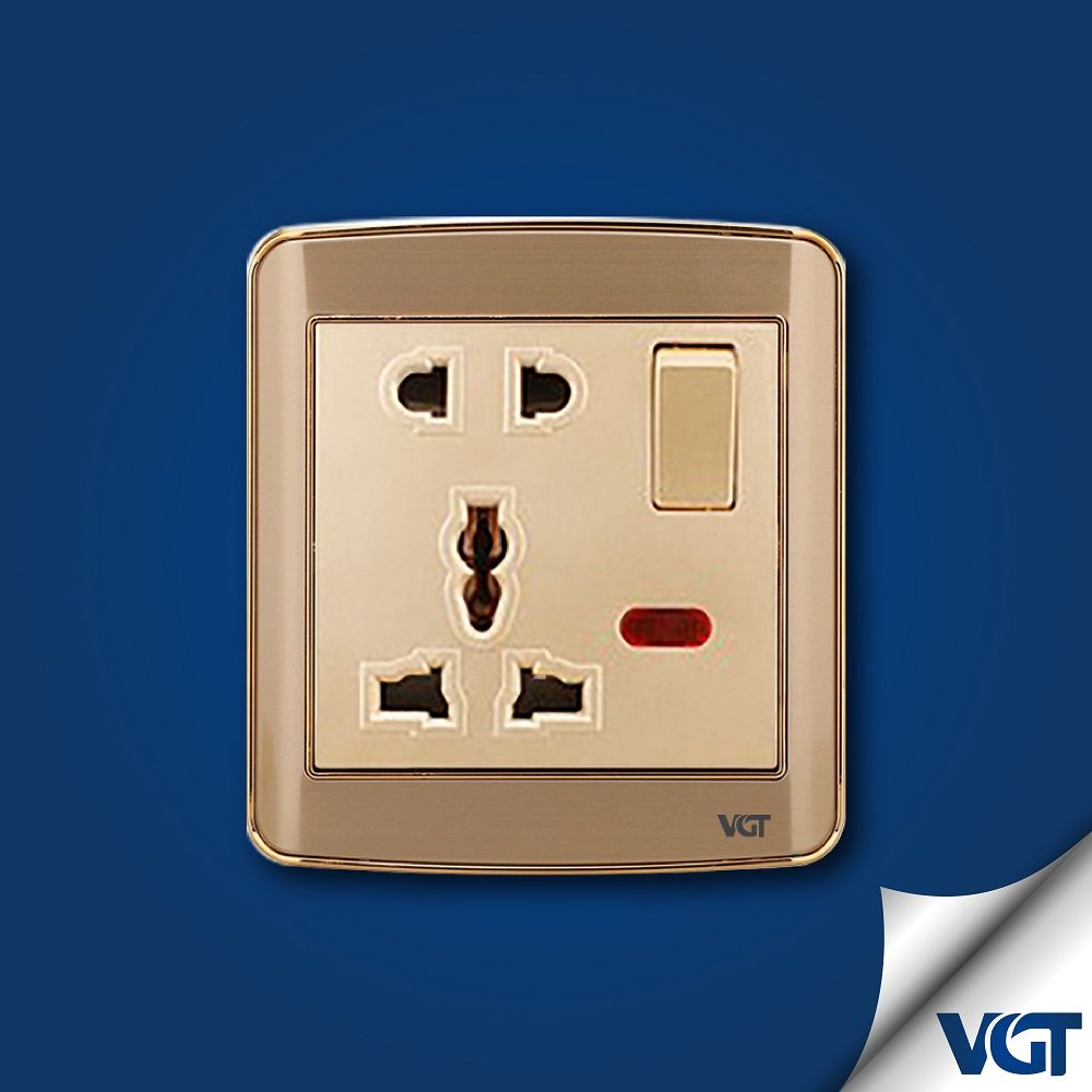 VGT- 5 Pin MF Socket /  Multifunctional Socket (Golden  series)