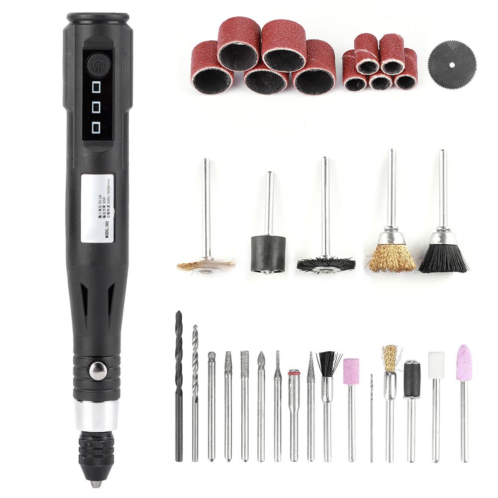Mini Drill Grinder Pen Small Portable Polishing Machine 5000‑15000R/min 5V 2A HQ