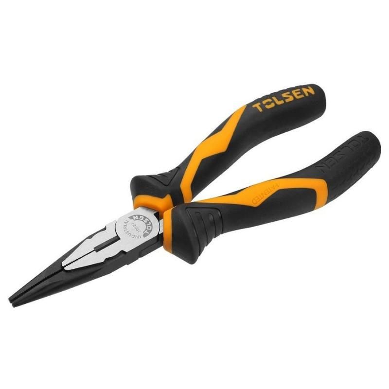 TOLSEN 8" Long Nose Pliers (200mm) Industrial GRIPro Series 10022
