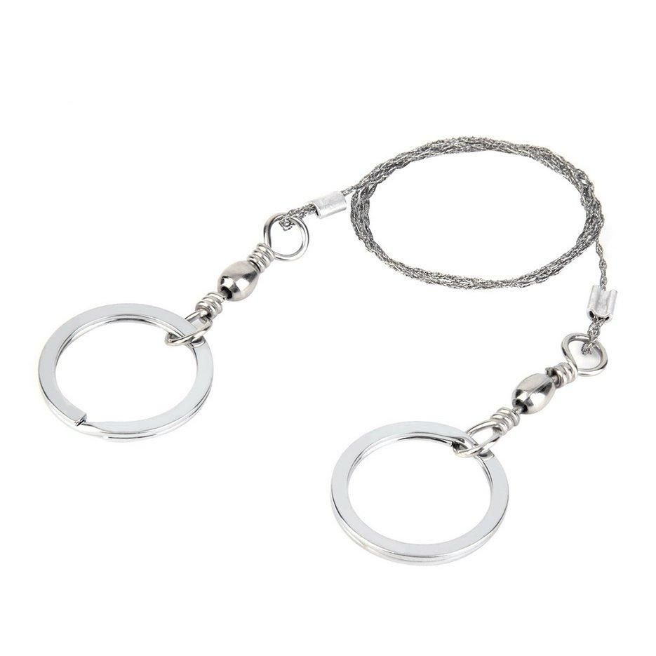 Emergency Survival Stainless Steel Wire Saw Multi-function 360 Degree Rotation Wire Saw Camping Hiking Hunting Climbing Gear