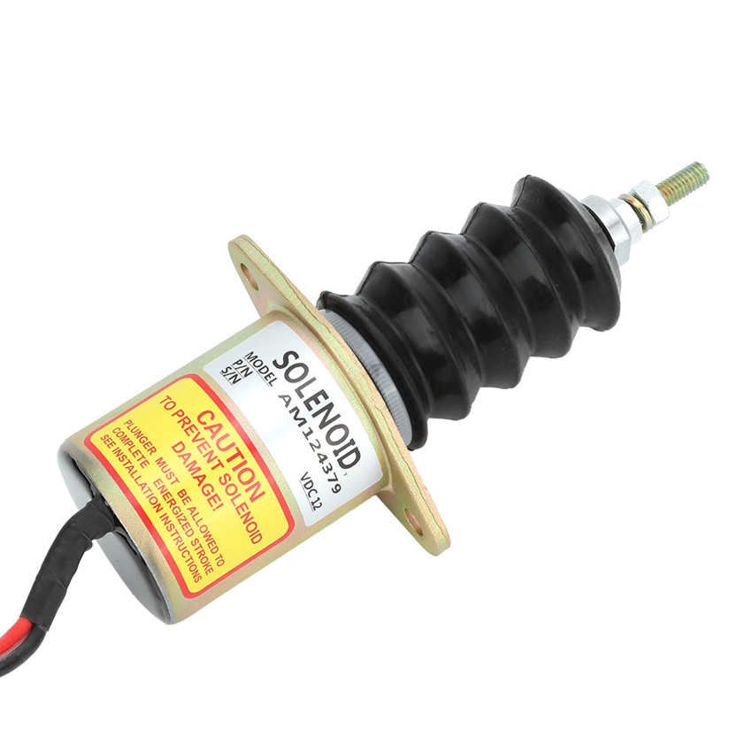 AM124379 Solenoid 12V Steel Housing Diesel Engine Shut off Stop Valve Replacement Kit