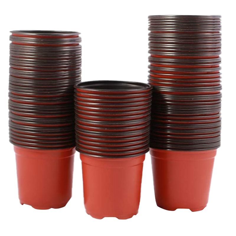 100Pcs 16cm Plastic Flower lings Nursery Supplies Planter Pot/Pots Containers  Starting Pots Planting Pots
