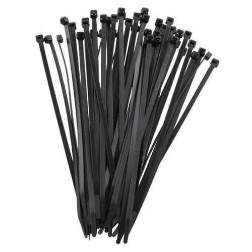 (100Pcs) Black 10 Inch Self-locking Nylon Cable Ties Zip Ties Plastic Straps