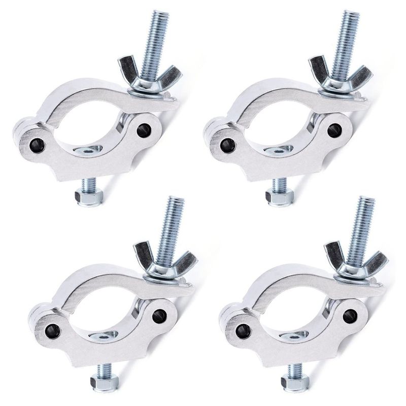 Heavy Duty Stage Lighting Clamps, 660Lb Aluminum Light Clamps Truss Clamps for DJ Lighting Projector Par Lights,4 Packs