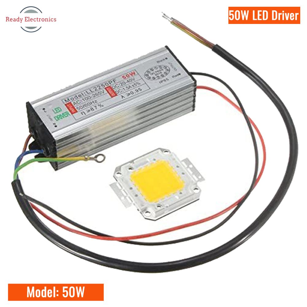 50W LED SMD Chip Bulbs With 50W High Power Waterproof LED Driver Supply