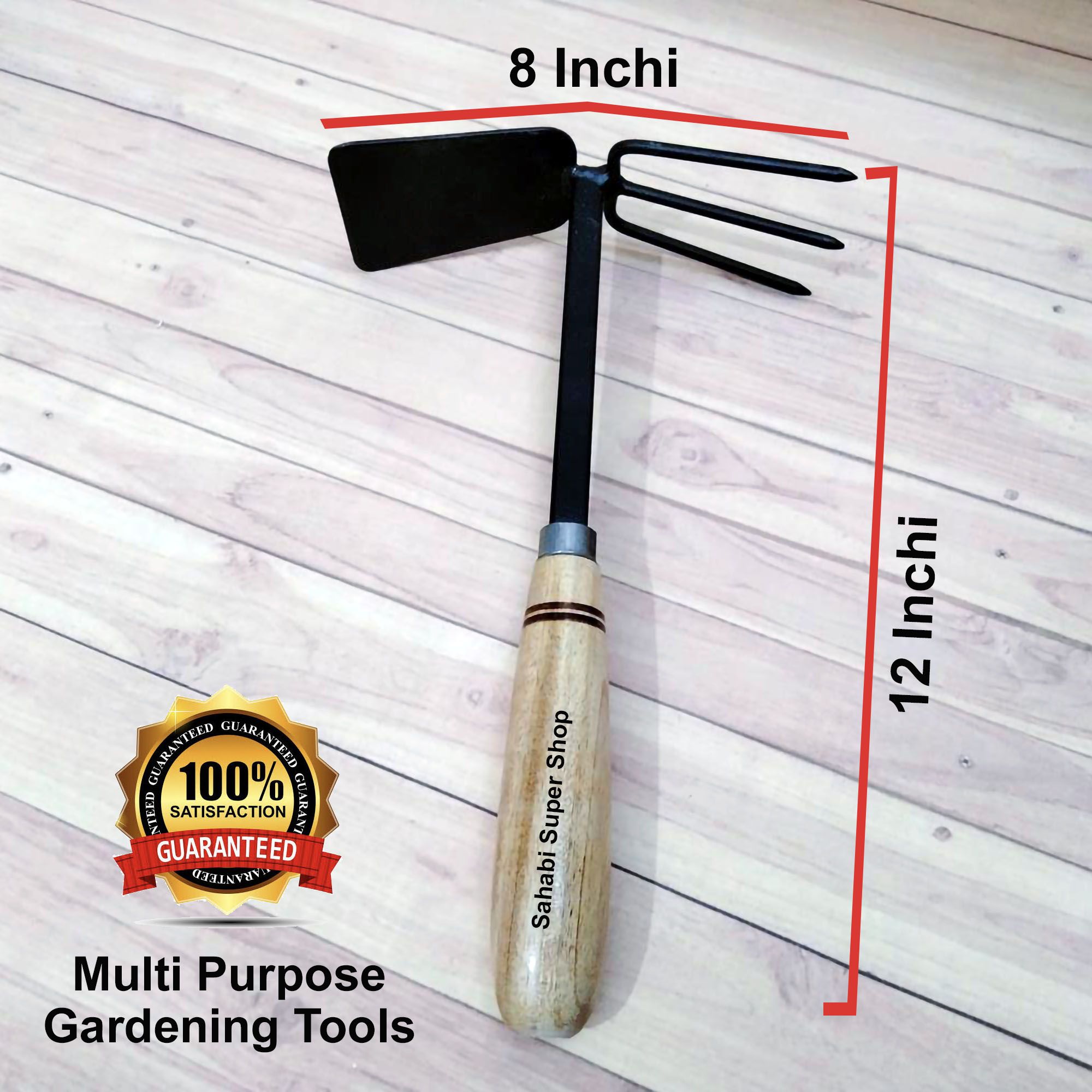 Garden Hoe, Multi-Purpose Steel Hoe, Suitable for transplanting, Weeding, loosening and Other Gardening Work - Gardening Tools