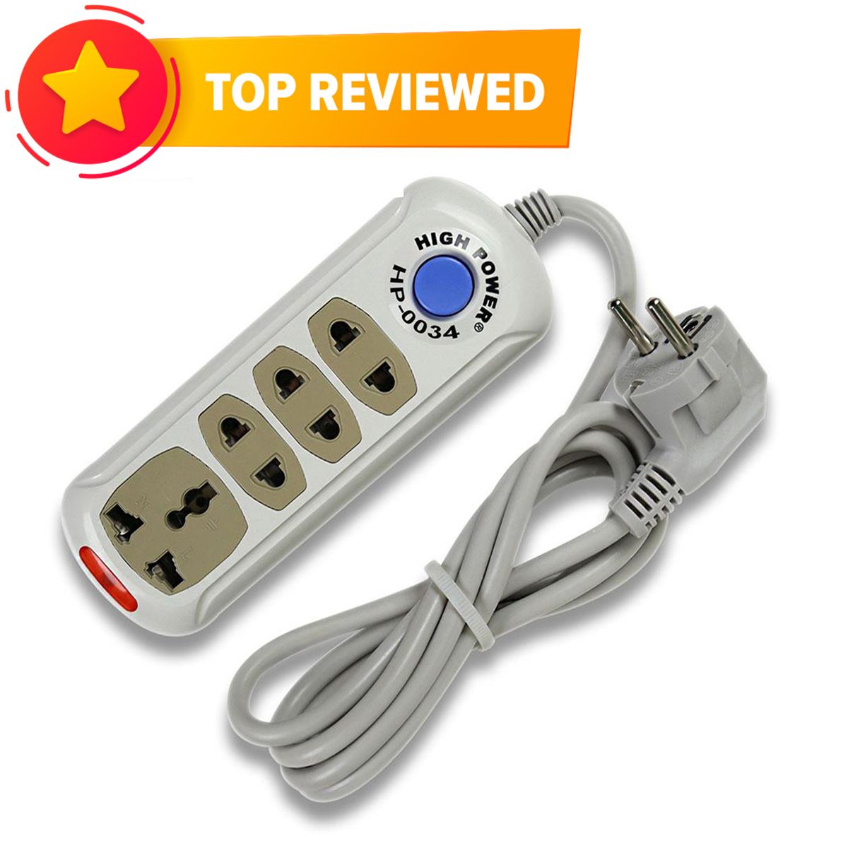 Multiplug 4 port Socket HP-0034-2 Meter=7fit/Hand