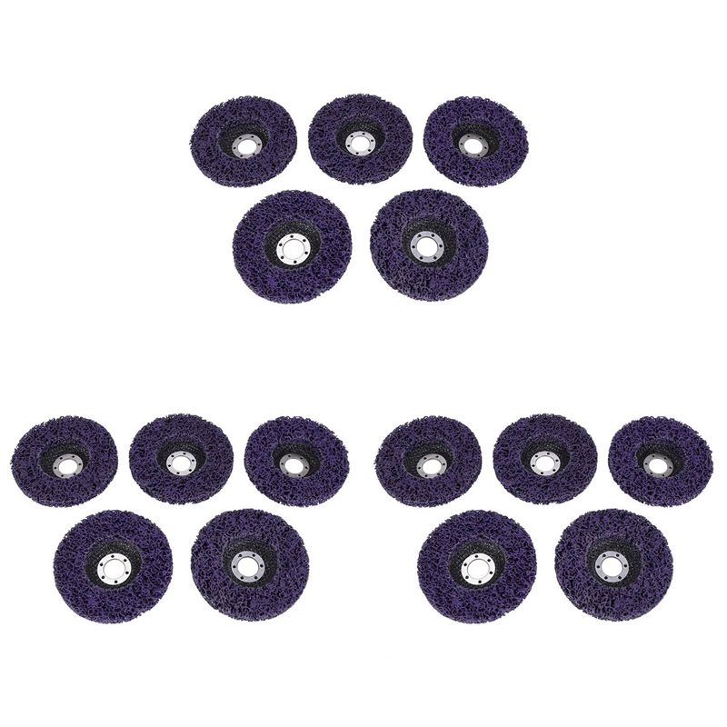 15Pcs Abrasive Wheel Grinder Strip Disc 125 mm Poly Strip Disc Wheel Paint Rust Removal Clean for Angle Grinder Removal