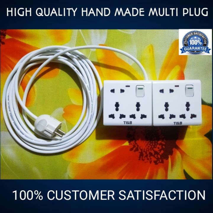 Handmade Durable Multi Plug 6/9/12 Point Socket and 15 feet cable - Multi Plug