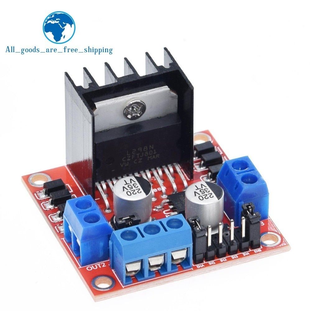 TZT 10PCS Dual H Bridge DC Stepper Motor Drive Controller Board Module L298N for Arduino smart car robot