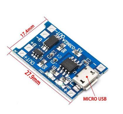 Micro USB 5V 1A TP4056 Lithium Battery Charger Module Charging Board With Protection Dual Functions 1A Li-ion for arduino