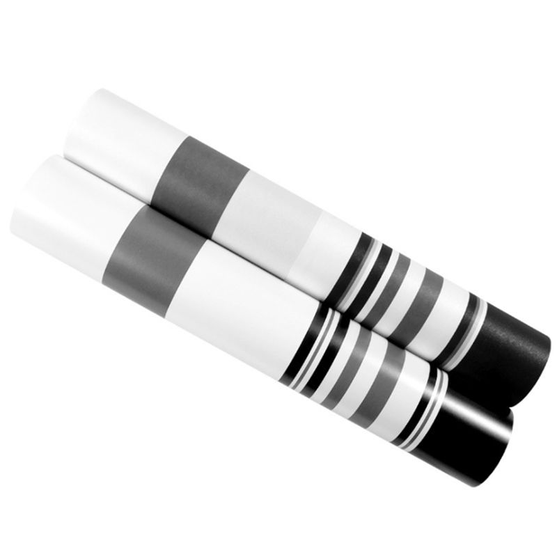 Black and White Gray Striped Non-Woven Wallpaper Tv Background Wall Living Room Modern Minimalist Fashion Wallpaper