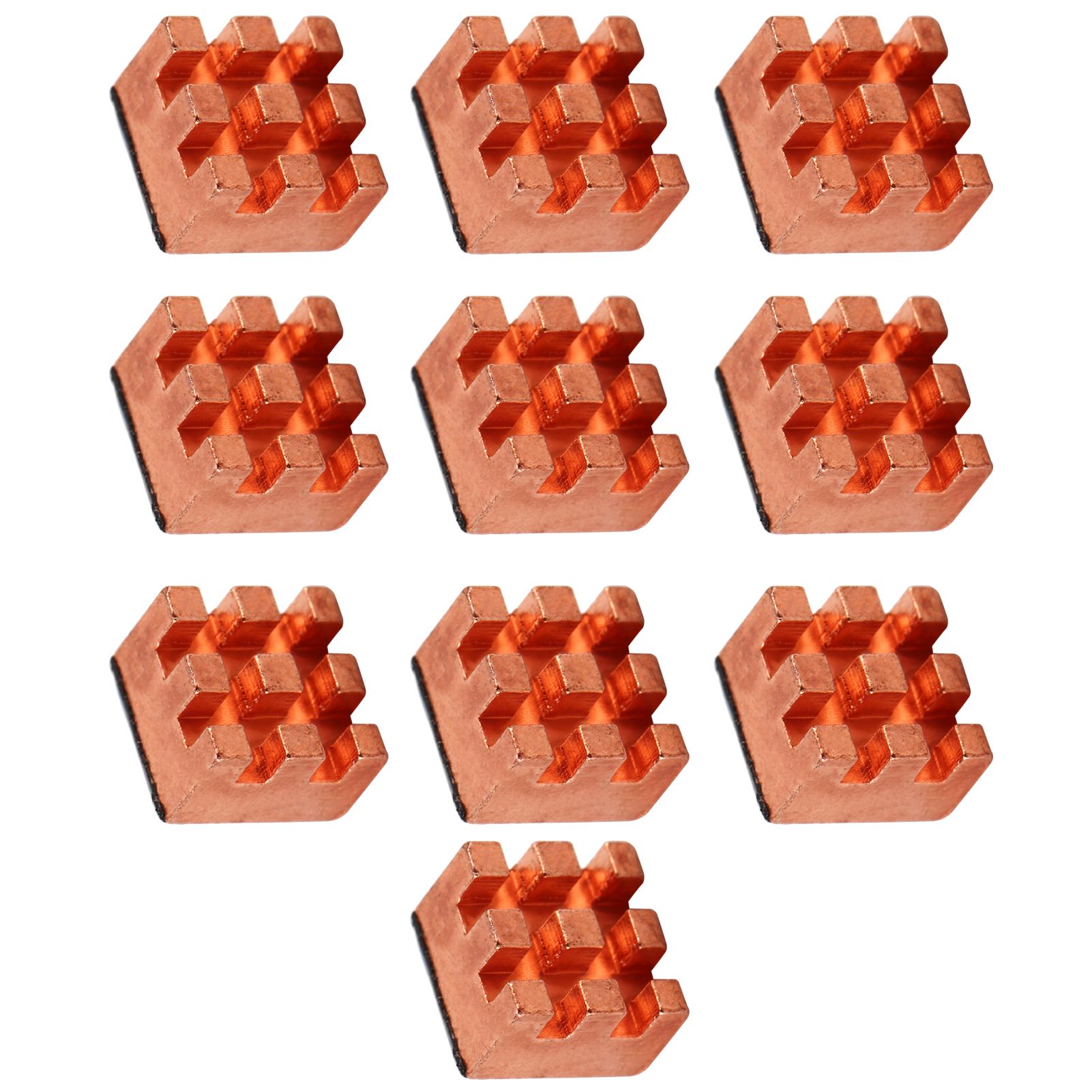 Heat Sink 10Pcs Cooling Fin Brass for IC Radiators CPUs PCBs