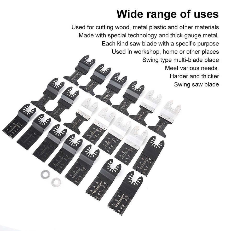Saw Blades 20PCs Cutting Wheel Power Tool Accessory with Built-in Length Markers for Woodworking