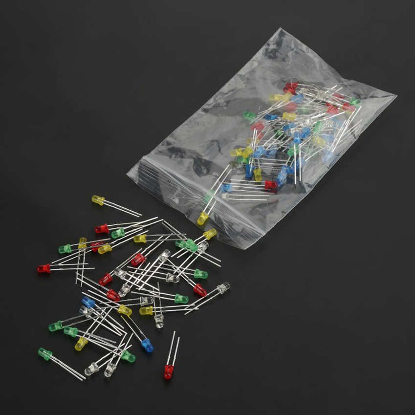 LED Resistor Capacitor Set Electronic Components Electrode Capacitors