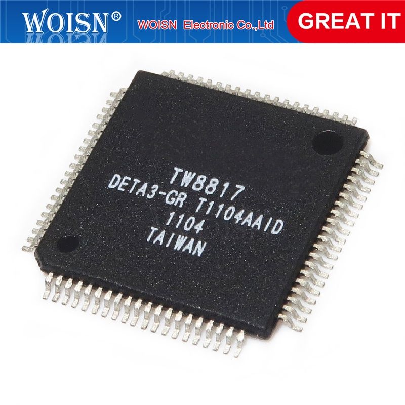 1 pcs TW8817-DETA3-GR TW8817 TW8827-DETA3-GR TW8827 TW8832-LB1-CR TW8832 TW8832S-DELA2-GR TW8832S TW9903-AAPB TW9903 QFP