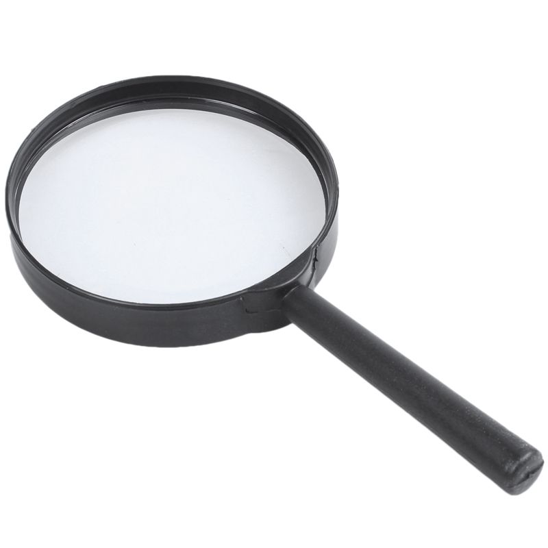 75mm Black Portable Magnifying Glass Magnifier for Reading
