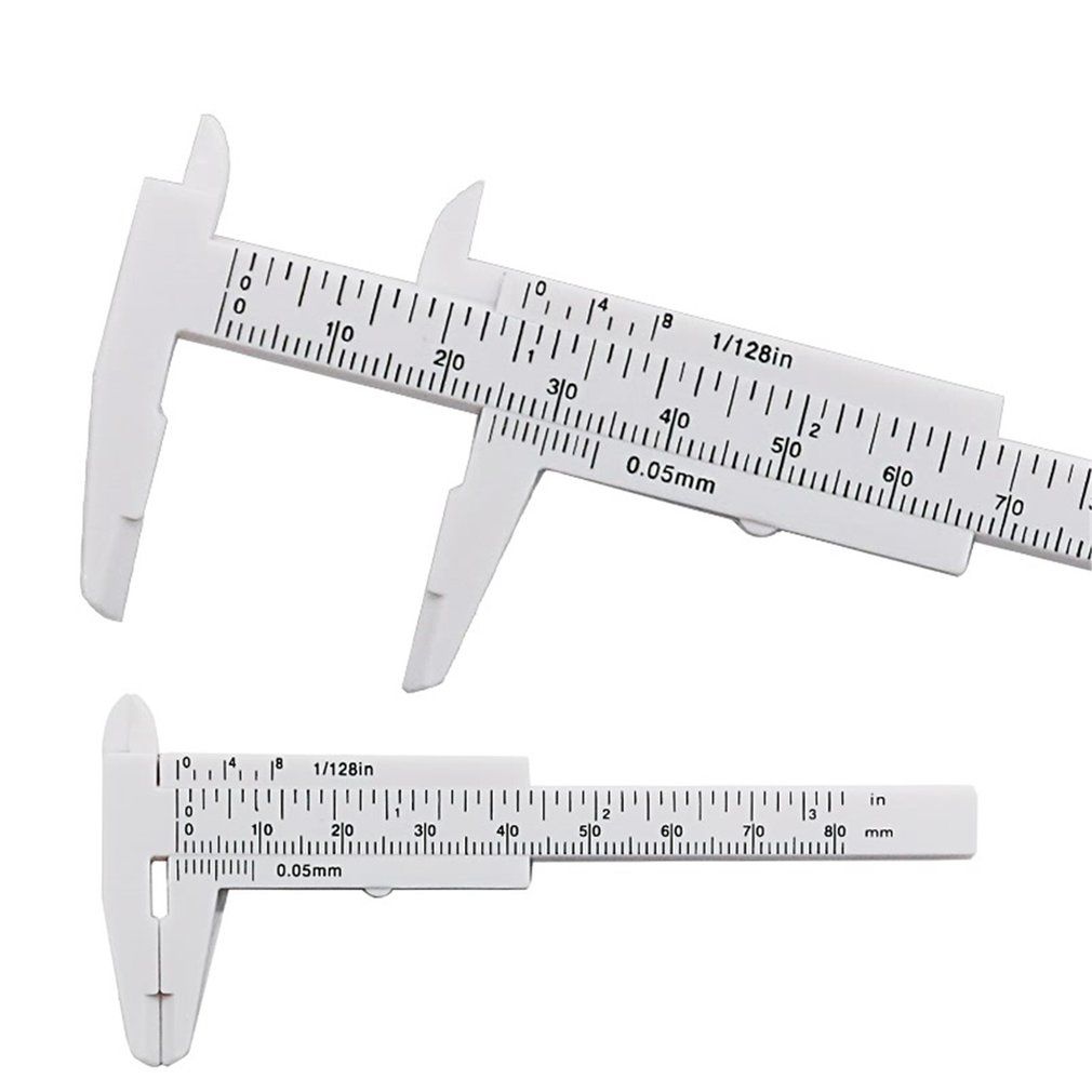 Mini Plastic Vernier Caliper Gauge Micrometer 80Mm Mini Ruler Accurate Measurement Tools Standard Vernier Caliper