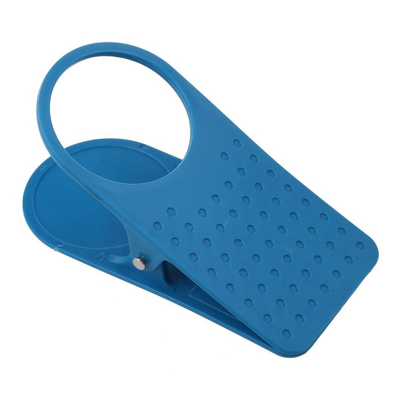 Table Desk Cup Clip Plastic Clamp on Table Cup Holder Clip Clamp (Random Color)