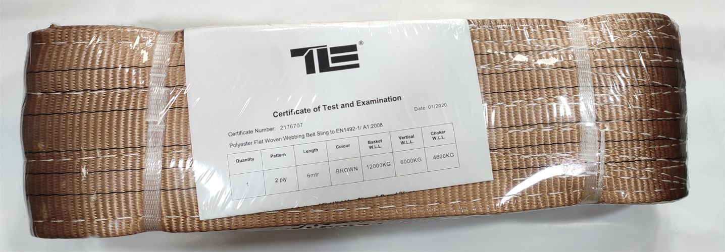 TLE 6 Ton Lifting Belt Webbing Sling Polyester