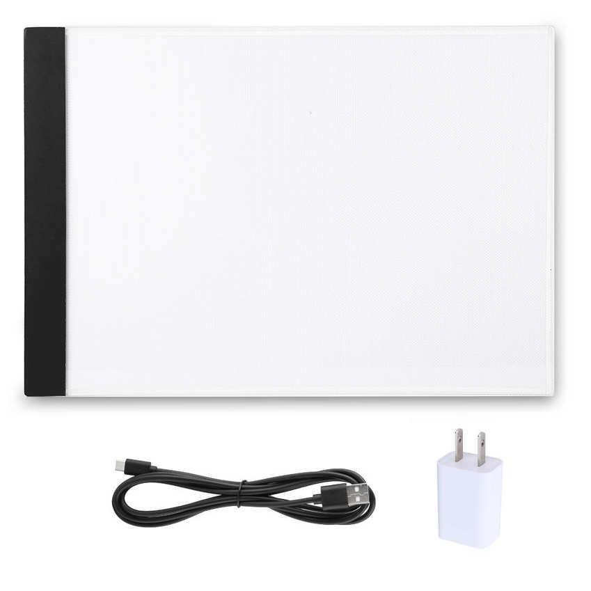 Portable Light Box A4 LED Art Stencil Board Pad Tracing Drawing Table