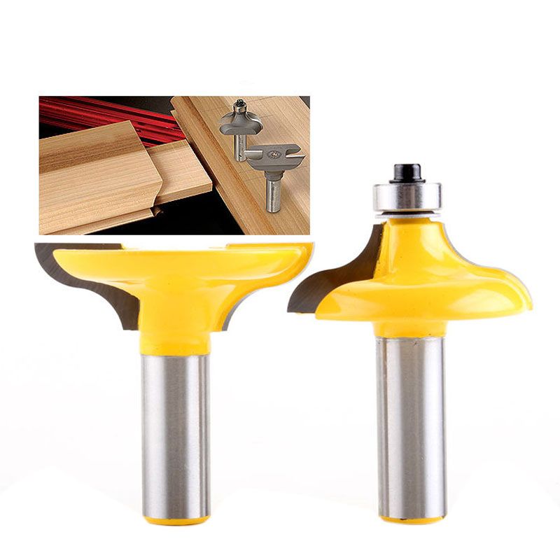 Delicate product 2 Pc 1/2 inch Shank Entry Door For Long Tenons Router Bit Woodworking Cutter Woodworking Bits Tenon Cutter For Woodworking Tools