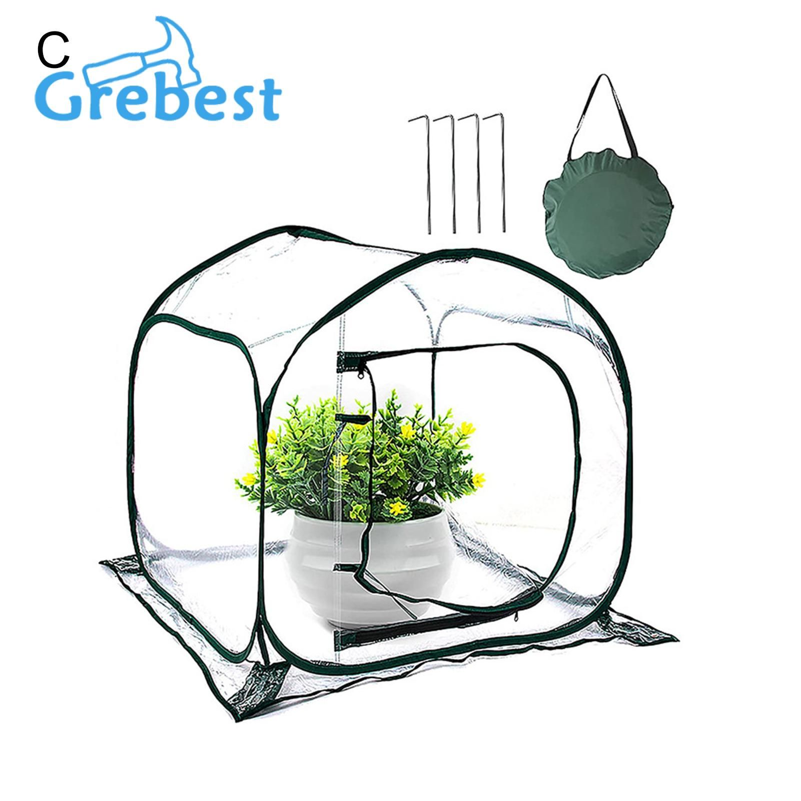 Grebest House Lightweight Easy Installation Potted Greenhouse Cover