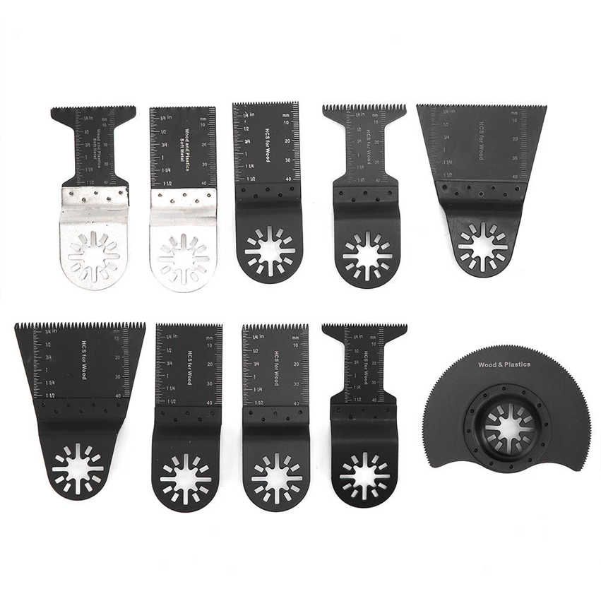 Saw Blades 10pcs Universal Oscillating Multifunctional Cutting Tool for Wood Plastic Soft Metal