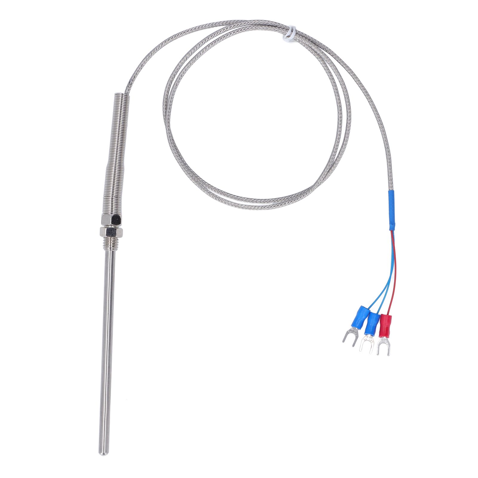 Limeng La BERM 100mm Probe Thermocouple PT100 Temperature Sensor 0‑400℃ 1 Meter Length