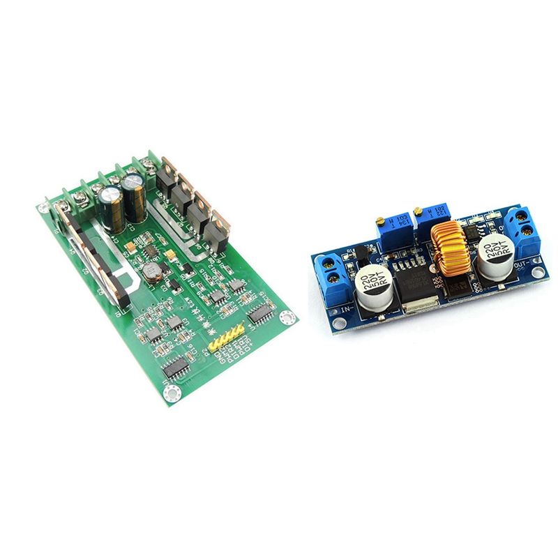 1 Pcs H-Bridge DC Dual Motor Driver PWM Module & 1 Pcs DC-DC Step-Down Constant Current Regulator Module