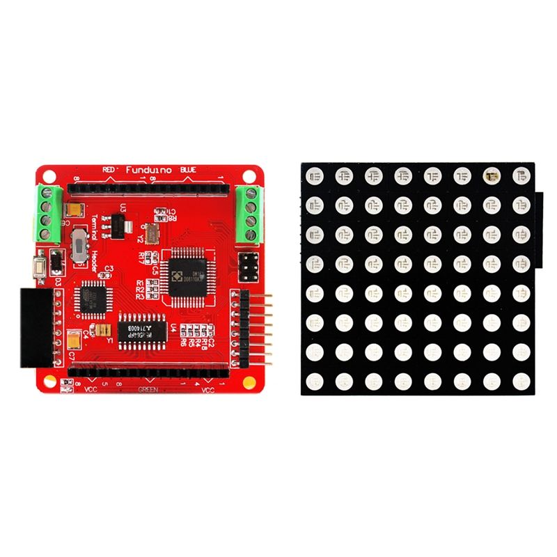 8X8 Dot Matrix LED Display Driver Board Full Color LED Display Red Green Bule RGB Anode Digital Tube Screen for Arduino