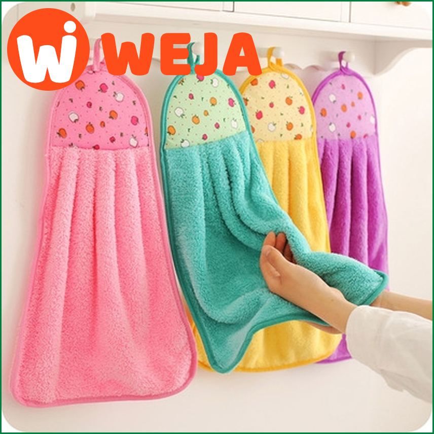 Coral Velvet Bathroom Supplies Soft Hand Towel Absorbent Cloth Dishcloths Hanging  Cloth Kitchen Accessories 30*40cm