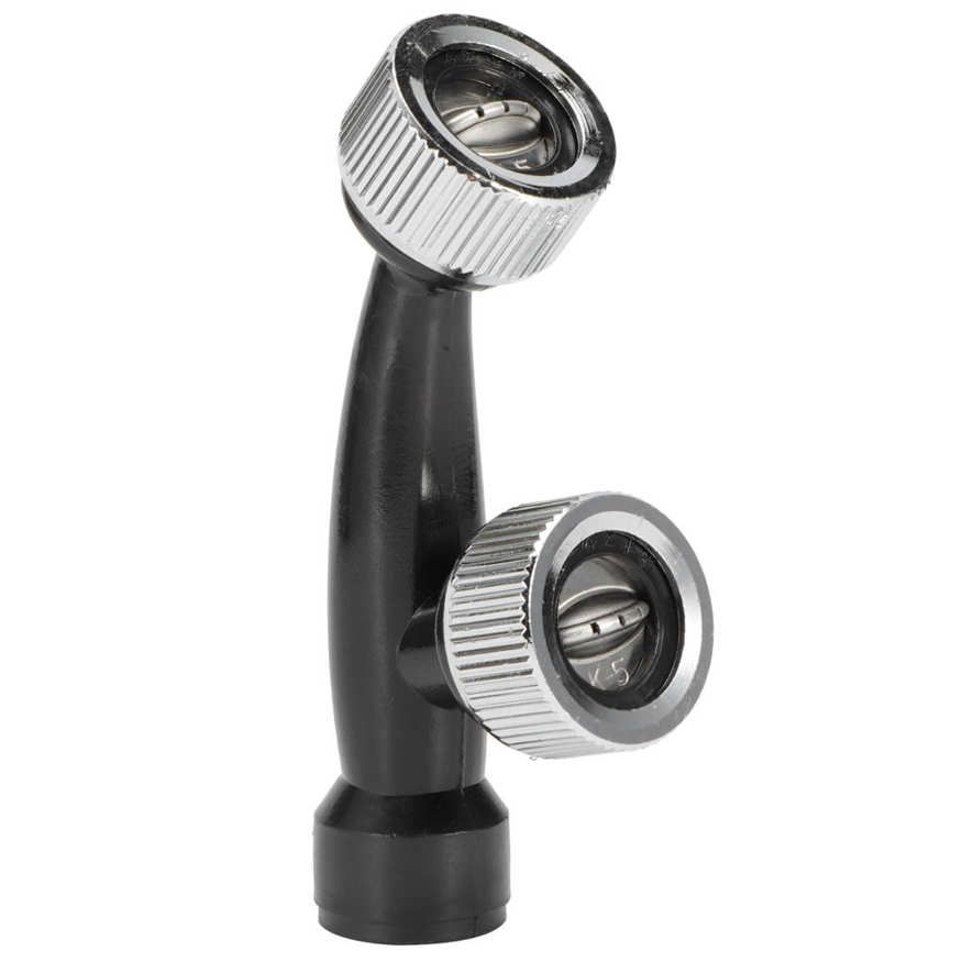Liu Xing G1/4in Female Thread High Pressure Misting Dual Nozzles Garden Water Irrigation Sprinkler Fitting