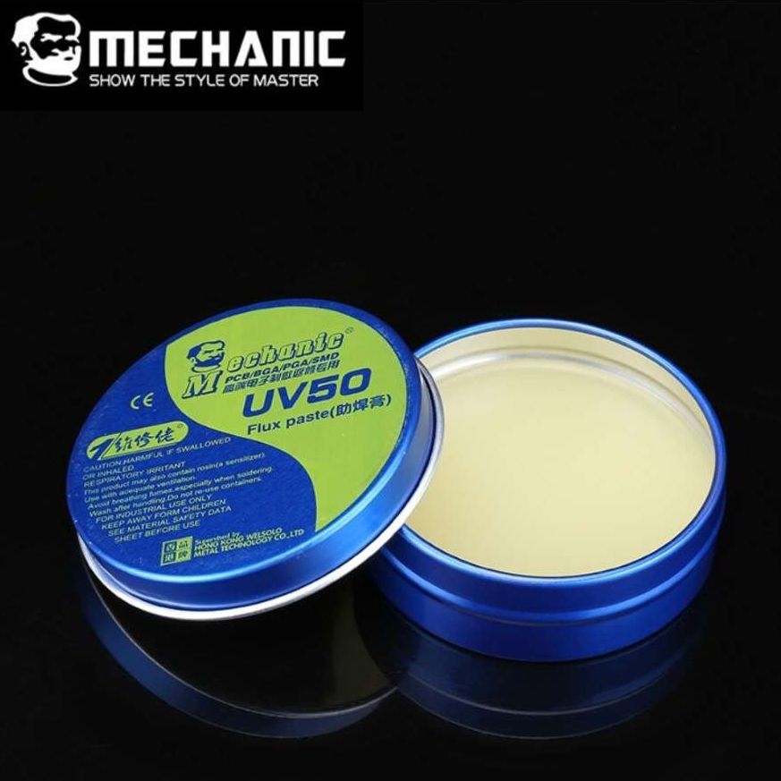 MECHANIC MCN-UV50 Paste Flux No-clean Soldering Tin BGA Solder Flux Rosin Welding Fluxes For PCB/BGA/PGA/SMD Repair Tool
