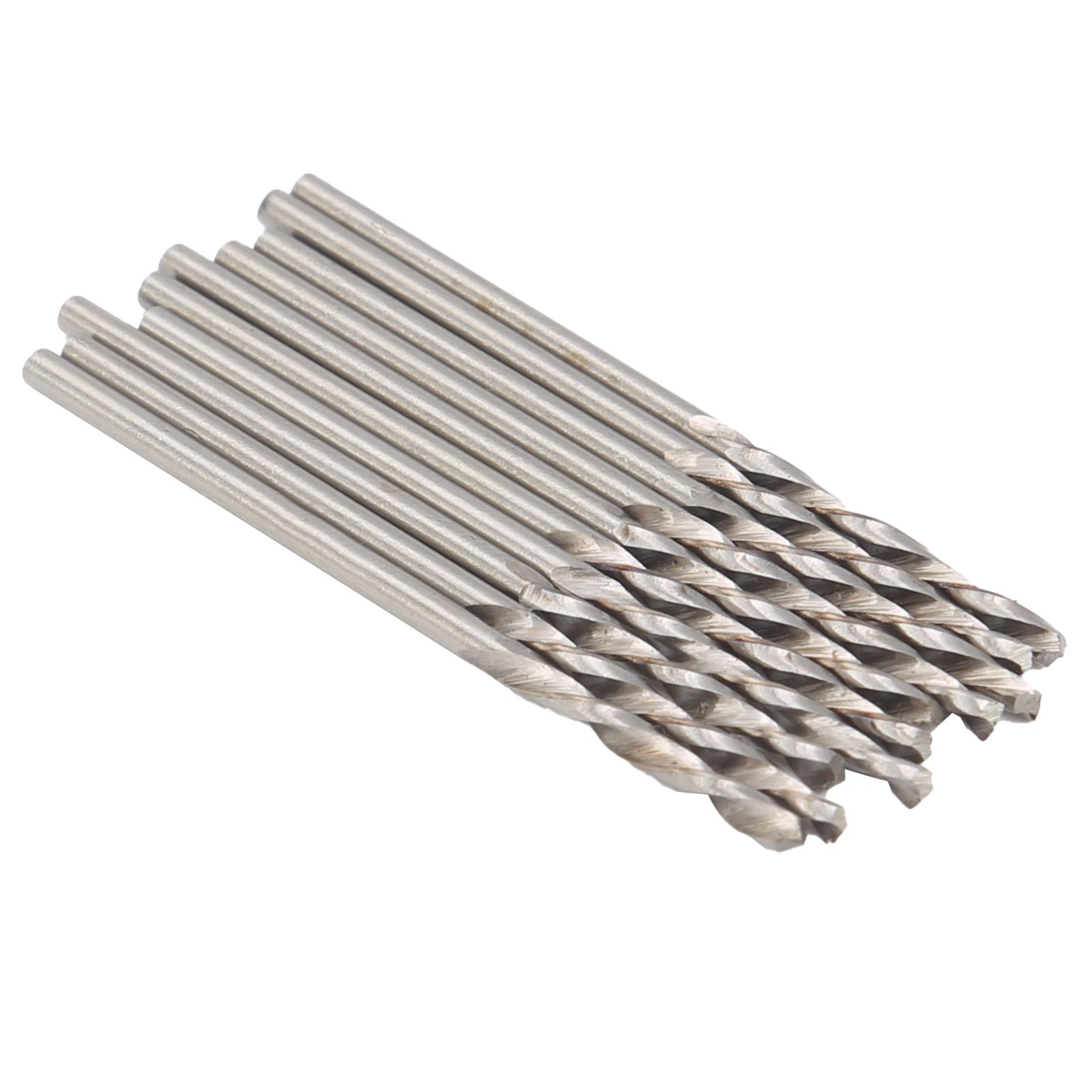 10Pcs Twist Drill Bit Straight Shank High Speed Steel Beads Punch Hardware 1.7mm