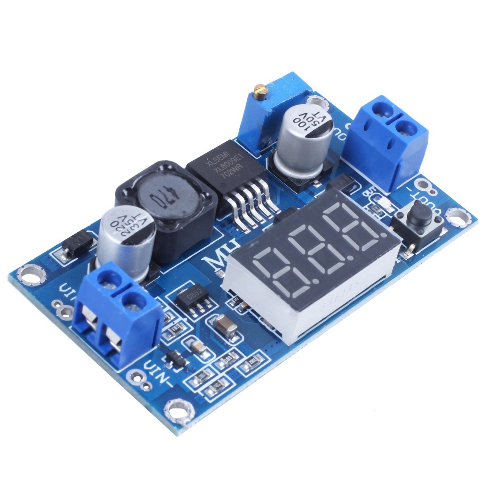 2X DC-DC Step-Up Converter Module 4A  Supply Voltage Adjustable XL6009E1