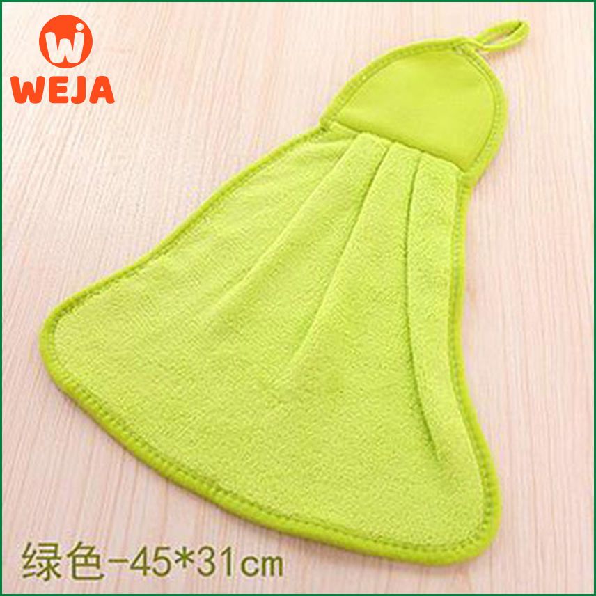New Towel Coral Velvet Bow Hanging Hand Towels Strong Suction Dropping The Kitchen Towel bathroom hand towels