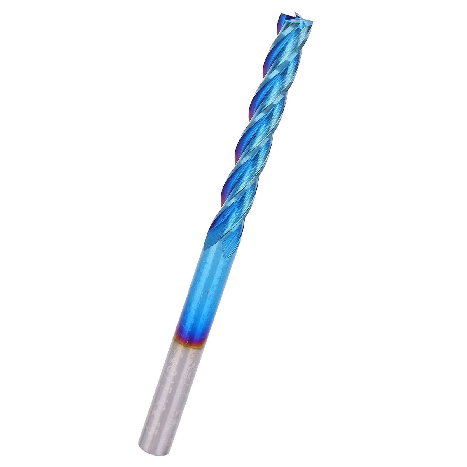 Milling Cutter Mirror Polishing Durable Nano-Blue Coating Tungsten Steel Industrial Supplies High Hardness for Machine