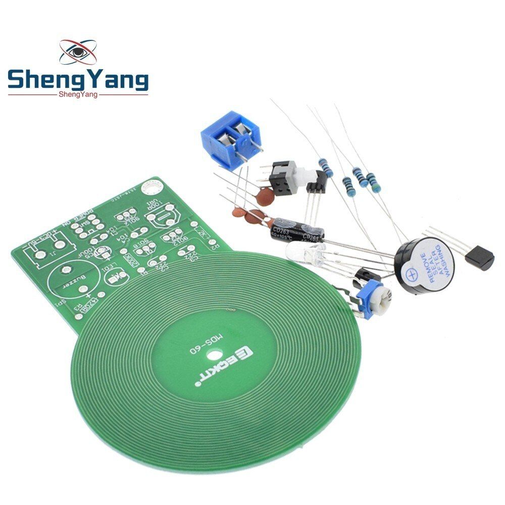 IS DIY Kit Metal Detector Kit Electronic Kit DC 3V-5V 60mm Non-contact Sensor Board Module DIY Electronic Part Metal Detector