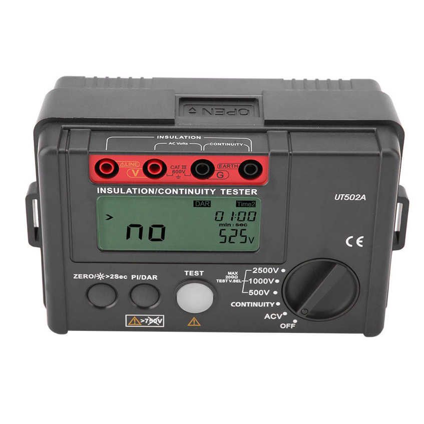 Insulation Resistance Testing Meter UNI-T UT502A Tester Megohmmeter Voltage Multimeter